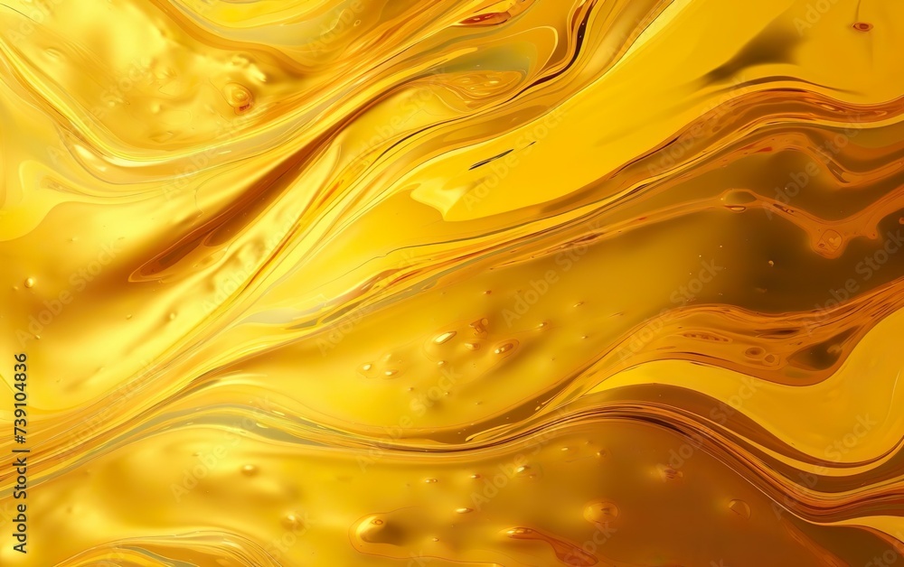 Shiny golden oily texture. Abstract gold liquid background. Wavy art. Oil paint, marbling, acrylic material. AI Generative. Shiny golden oily texture. Abstract gold liquid background. Wavy art. Oil paint, marbling, acrylic material. AI Generative.