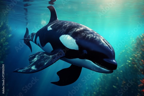 Orca, the killer of whales. © leriostereo