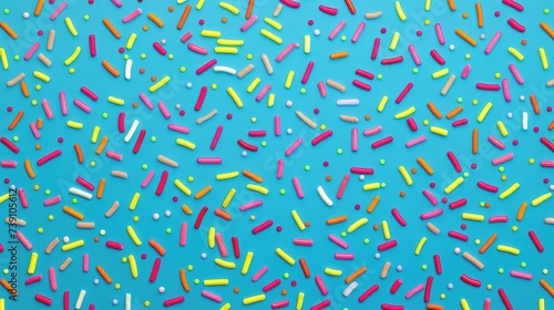Elevate your design with a trendy pattern of colorful sprinkles. Ai Generated