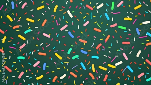 Elevate your design with a trendy pattern of colorful sprinkles. Ai Generated