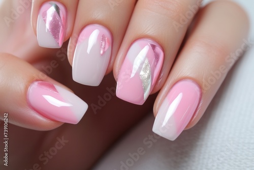 Exciting elevated nail designs in pink photo