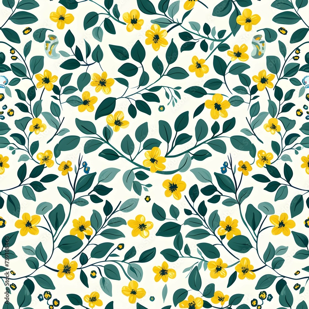 Obraz premium seamless floral pattern,seamless pattern with flowers,seamless floral background