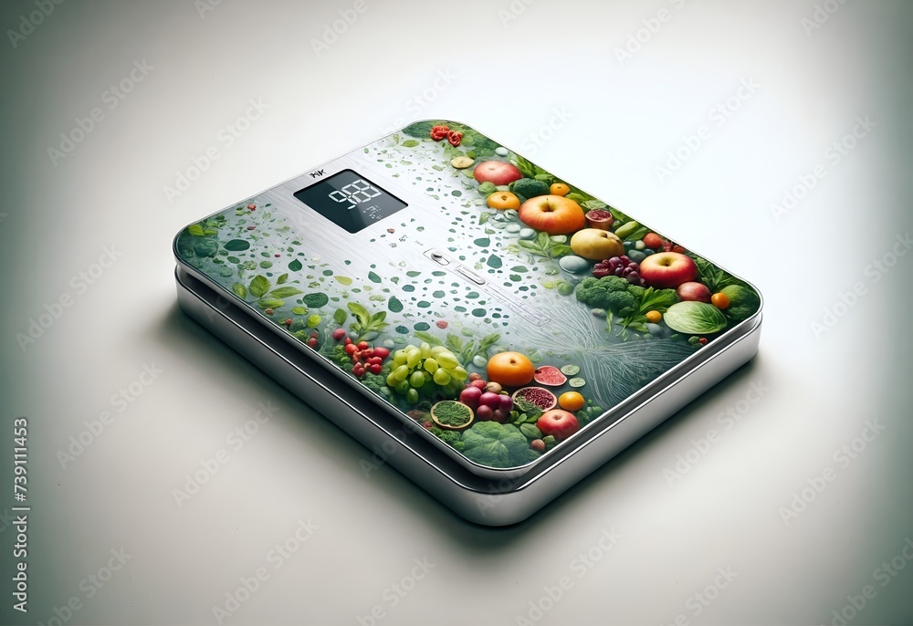 an electronic scale with a health-focused design an electronic scale with a health-focused design