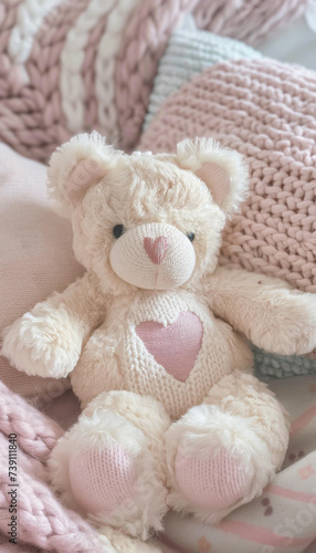 teddy bear with ribbon