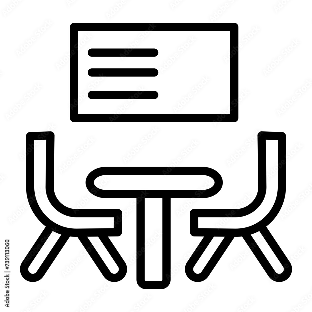 Conference Table Icon Element For Design Conference Table Icon Element For Design