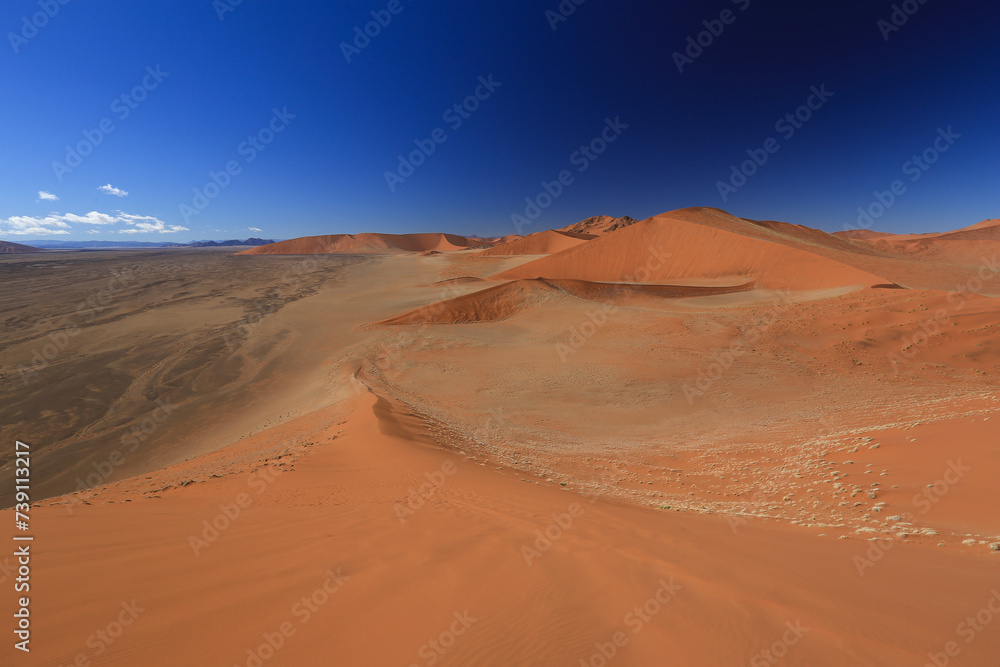 red sand desert landscape of Namibia