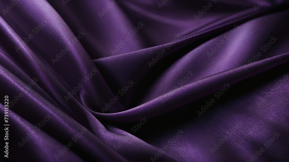 Wavy folds of luxurious satin velvet, elegant and smooth purple abstract silk texture folds background Wavy folds of luxurious satin velvet, elegant and smooth purple abstract silk texture folds background