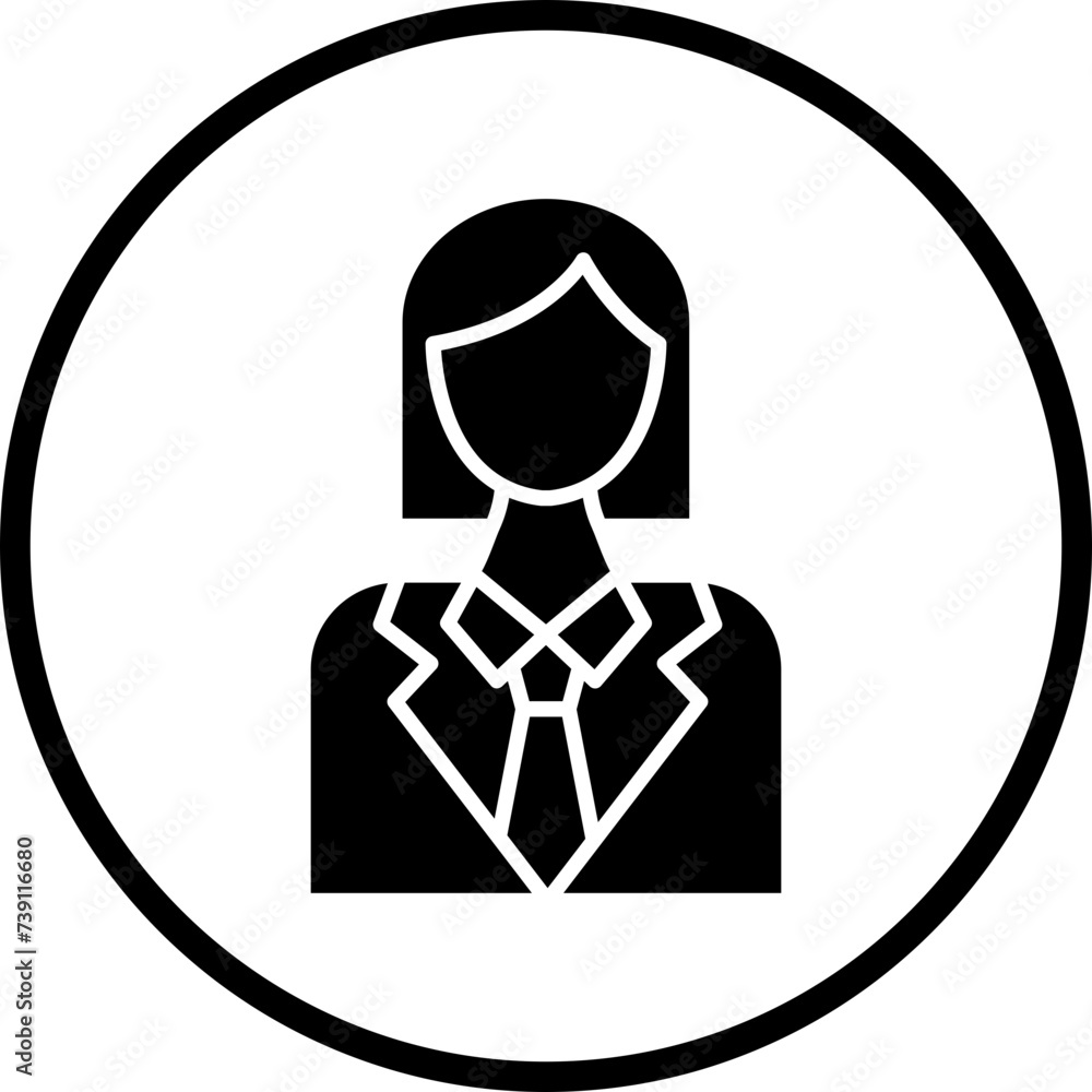 Business Woman Icon Style Business Woman Icon Style