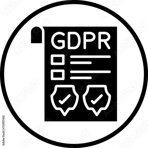 Gdpr Policy Icon Style