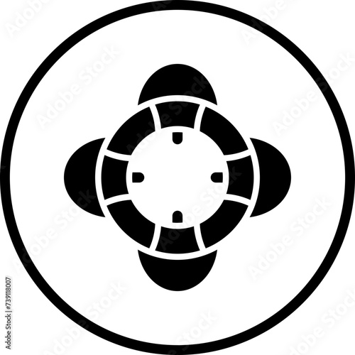 Life Preserver Icon Style