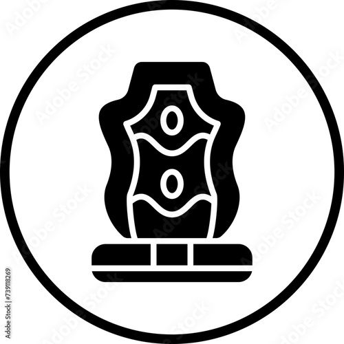 Racing Car Seat Icon Style