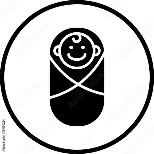 Newborn Baby Icon Style