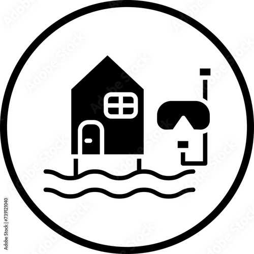 Dive Resort Icon Style