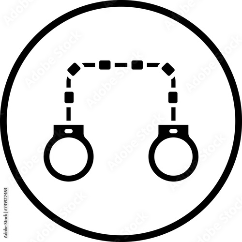 Handcuffs Icon Style