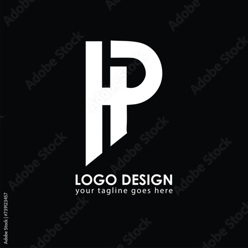 HP HD Logo Design, Creative Minimal Letter HD HP Monogram