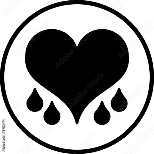Bleeding Heart Icon Style