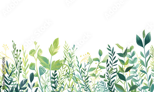 Green natural healthy and organic background Generative AI 