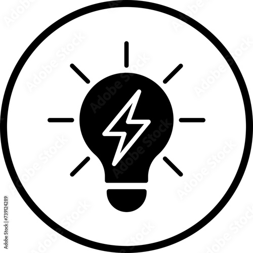 Neon Lamp Icon Style
