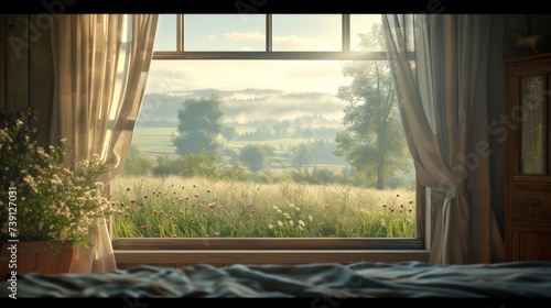 Window Overlooking Field © BrandwayArt