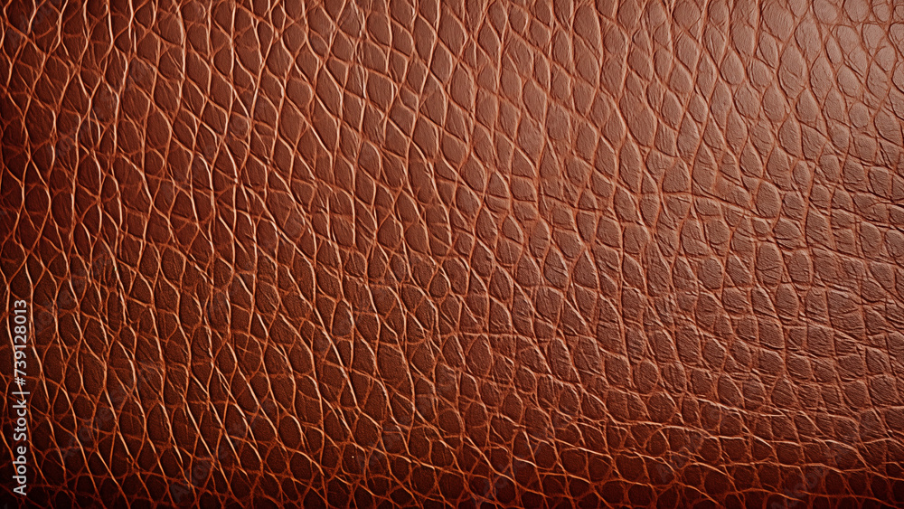 Rustic Charm: Brown Bison Leather Close-up Rustic Charm: Brown Bison Leather Close-up