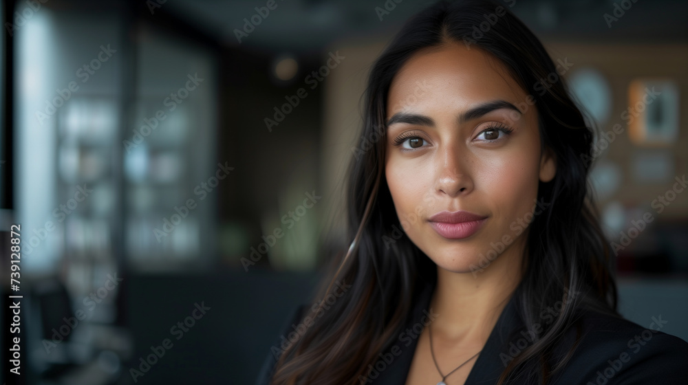 Professional Woman in Modern Office Setting Professional Woman in Modern Office Setting