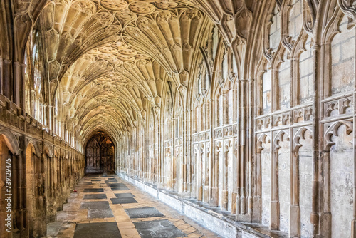 Cloisters, Gloucester Cathedral photo