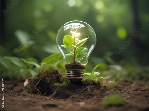 Renewable Energy: Advocating for Environmental Preservation through Sustainable, Green Power Solutions. A World Map Emblazoned on a Light Bulb Symbolizes the Global Importance of Eco-Friendly Energy 3