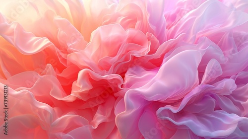 Vivid Bloom Ballet: Petals in bloom, a short scene of a peony blending in vibrant hues.