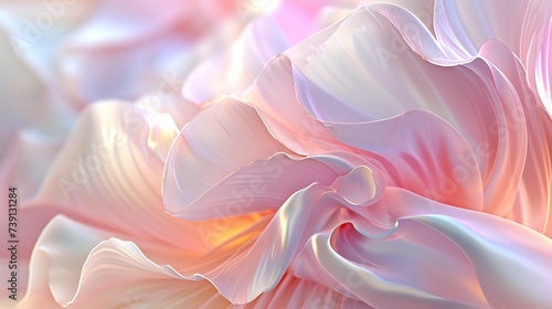 Wavy Peony Harmony: Petals in a calming dance of wavy and swirling forms, embodying fluid elegance and rhythmic tranquility.