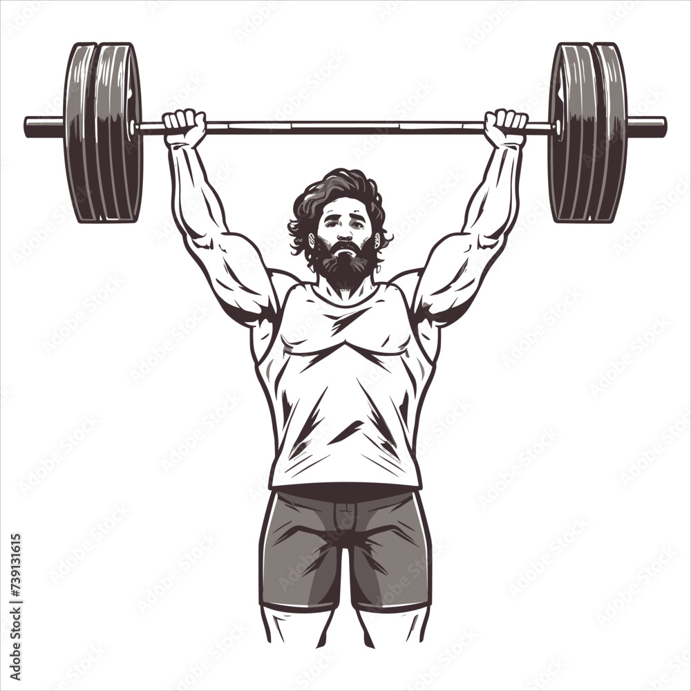 Weightlifting flat design vector weightlifting design vector Weightlifting flat design vector weightlifting design vector