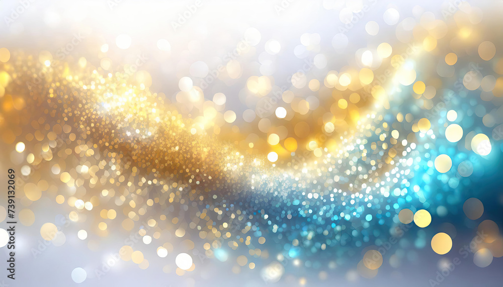 Abstract background with gold particle, Christmas Golden light shine particles Bokeh Effect Holiday Glitter, Generated AI Abstract background with gold particle, Christmas Golden light shine particles Bokeh Effect Holiday Glitter, Generated AI