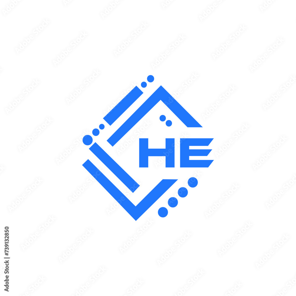HE technology letter logo design on white background. HE creative initials technology letter logo concept. HE Vector letter logo design. HE technology letter logo design on white background. HE creative initials technology letter logo concept. HE Vector letter logo design.