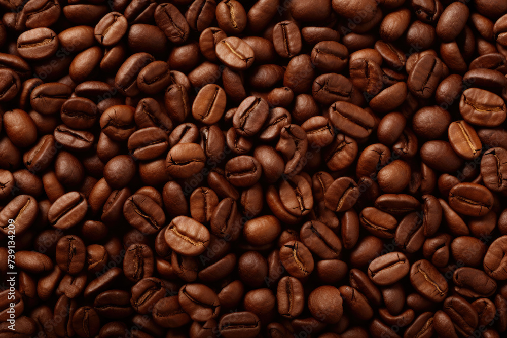 Obraz premium Roasted coffee beans background