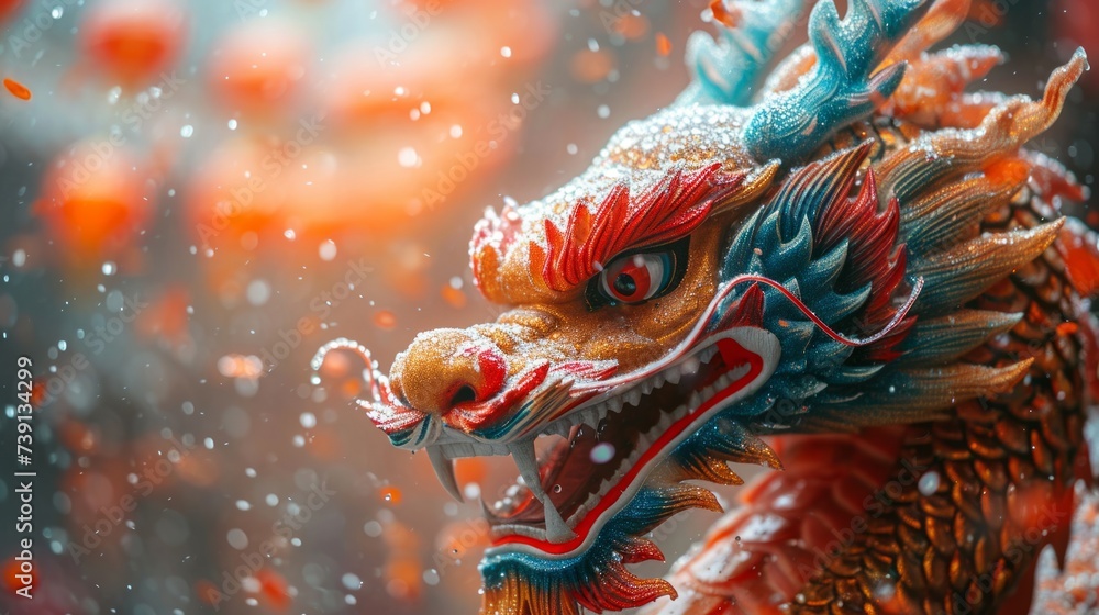 Chinese new year celebration, dragon.
