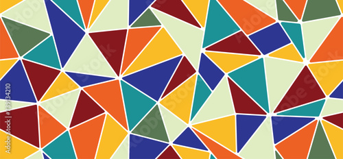 Mosaic seamless pattern. mosaic pattern,  Ceramic fragment decorative backdrop