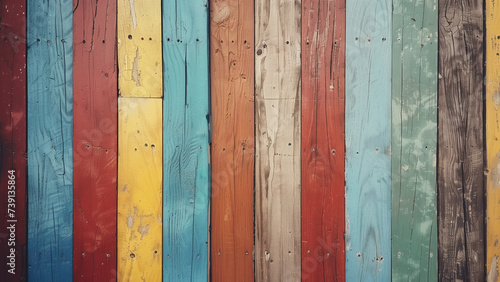 Timeless Timber: Retro-Colored Wooden Background