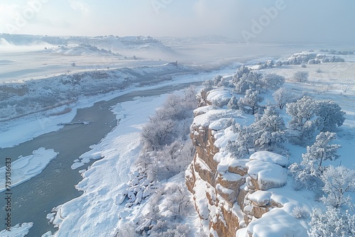 Spectacular aerial view from a drone professional photography