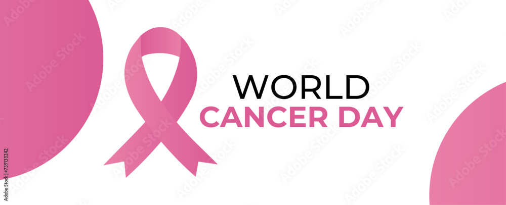 Red ribbon as world cancer day symbol with text sample. world cancer awareness month, cancer awareness ribbon, world cancer awareness day ribbon, world cancer day ribbon. vector illustration Red ribbon as world cancer day symbol with text sample. world cancer awareness month, cancer awareness ribbon, world cancer awareness day ribbon, world cancer day ribbon. vector illustration