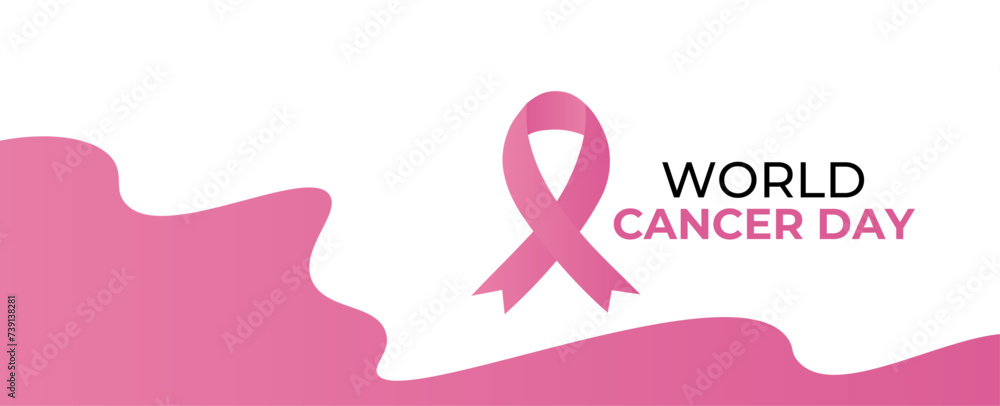 Red ribbon as world cancer day symbol with text sample. world cancer awareness month, cancer awareness ribbon, world cancer awareness day ribbon, world cancer day ribbon. vector illustration Red ribbon as world cancer day symbol with text sample. world cancer awareness month, cancer awareness ribbon, world cancer awareness day ribbon, world cancer day ribbon. vector illustration
