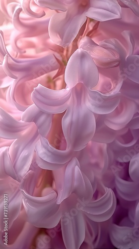 Extreme Close-Up: Hyacinth's allure shines in a mesmerizing extreme macro shot, each petal a world of intricate details.