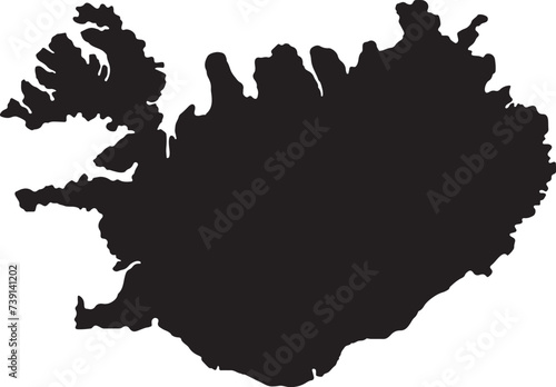 Iceland Map High Resolution political maps of Iceland with regions isolated on white background