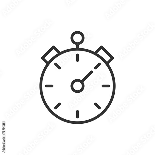 Measuring tape, linear icon. Line with editable stroke