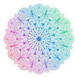 Colorful Mandala Illustration on doodle style. Vector hand drawn doodle mandala with hearts.
Bright colors mandala design for print, poster, cover, brochure, flyer, banner, book cover. PNG