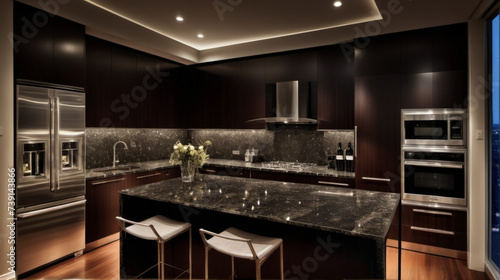 Epicurean Elegance  Discover the Heart of Luxury Living in a Glam-our Marbles Kitchen Sanctuary