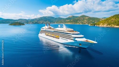 Luxury cruise sailing the sea on vacation © Naturalis