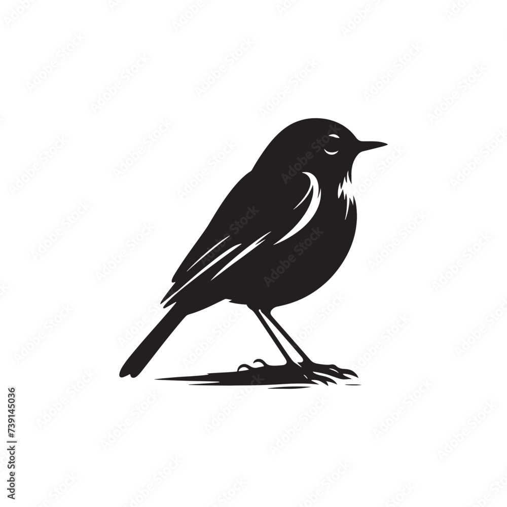 Cosmic Caress: Robin Silhouette in Celestial Embrace - Robin Vector
Cosmic Caress: Robin Silhouette in Celestial Embrace - Robin Vector