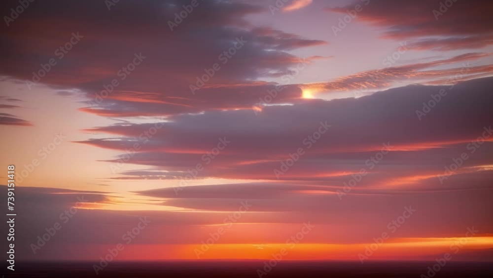 A symphony of colors unfolds in the heavens, captured in a stunning time lapse as the sun dips below the horizon, igniting clouds in a riot of hues.
A symphony of colors unfolds in the heavens, captured in a stunning time lapse as the sun dips below the horizon, igniting clouds in a riot of hues.