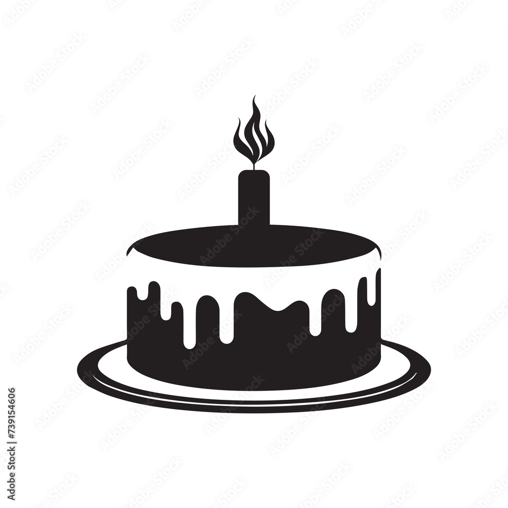 Cake collection flora design vector art. Cake collection flora design vector art.