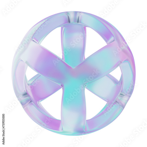 Hazzard 3d icon isolated White Background 3d rendering