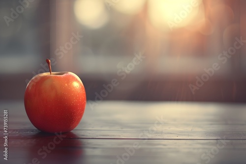 Apple with copy-space